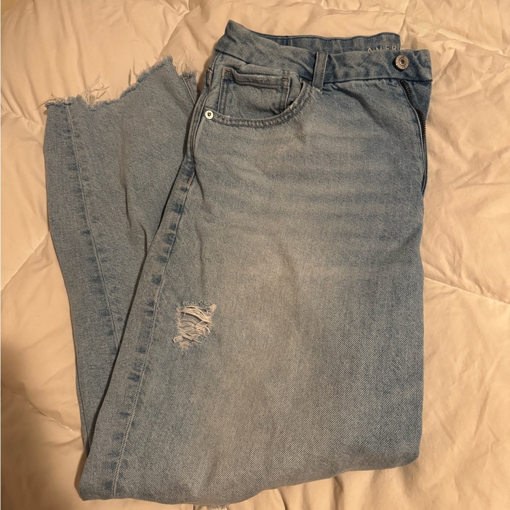 Light Blue Distressed Jeans